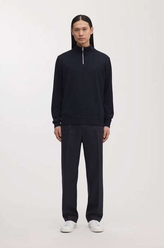 Wool Knit Quarter Zip