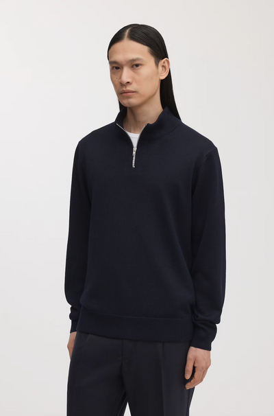 Wool Knit Quarter Zip